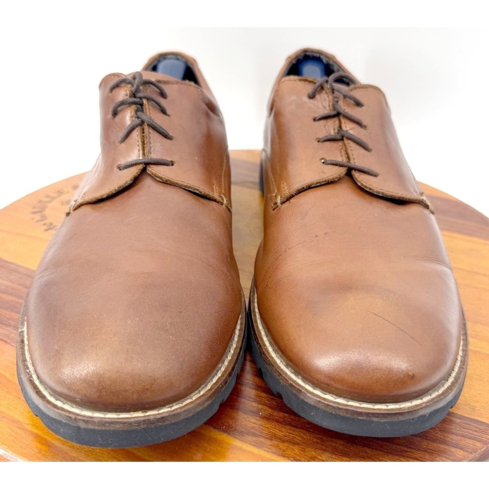 Rockport Coben Leather Oxford Dress Shoes 11W Lace Lightweight Cushion EVA Sole